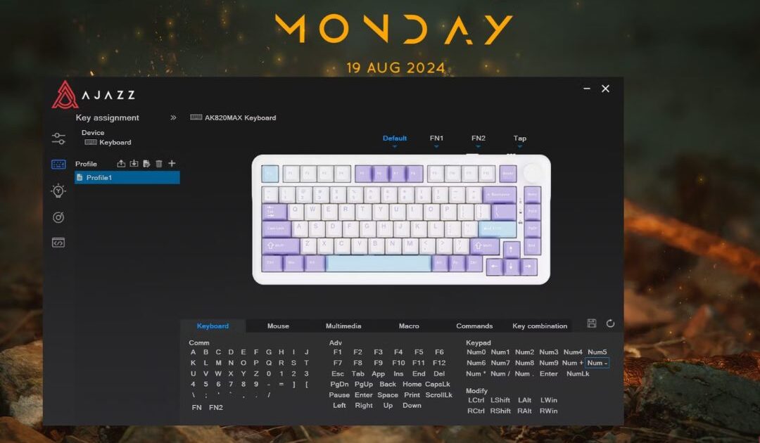 Đánh giá Ajazz AK820 Max: bàn phím cơ 75% đáng giá nhất trong tầm giá với thiết kế ấn tượng 32 Ajazz AK820 Max 10Ajazz AK820 Max 8 e1736263803304