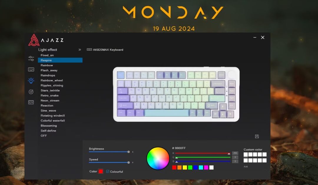 Đánh giá Ajazz AK820 Max: bàn phím cơ 75% đáng giá nhất trong tầm giá với thiết kế ấn tượng 28 Ajazz AK820 Max 12Ajazz AK820 Max 8 e1736263499120