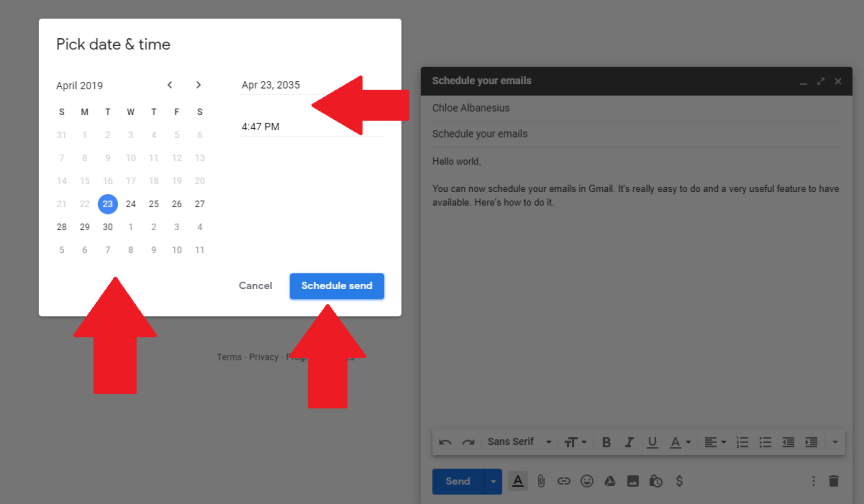 Cách lên lịch gửi Email chuyên nghiệp và tránh gửi nhầm sau giờ làm vệc 4 Cach len lich gui Email chuyen nghiep va tranh gui nham sau gio lam vec 2