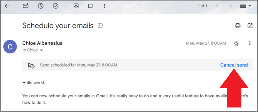 Cách lên lịch gửi Email chuyên nghiệp và tránh gửi nhầm sau giờ làm vệc 7 Cach len lich gui Email chuyen nghiep va tranh gui nham sau gio lam vec 4
