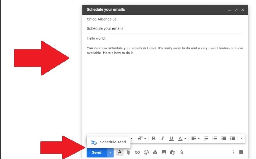 Cách lên lịch gửi Email chuyên nghiệp và tránh gửi nhầm sau giờ làm vệc 2 Cach len lich gui Email chuyen nghiep va tranh gui nham sau gio lam vec