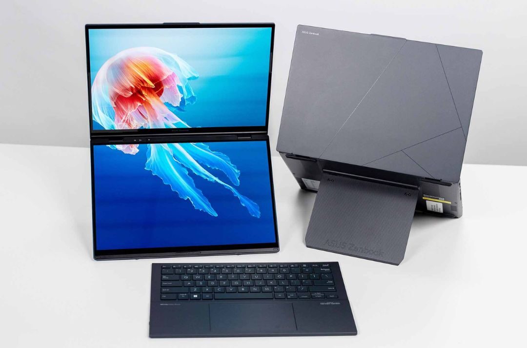 ASUS Zenbook Duo (2024) - Thiết kế sáng tạo và hiệu suất vượt trội cho công việc và giải trí 17 ASUS Zenbook Duo 2024 7 e1740151922570