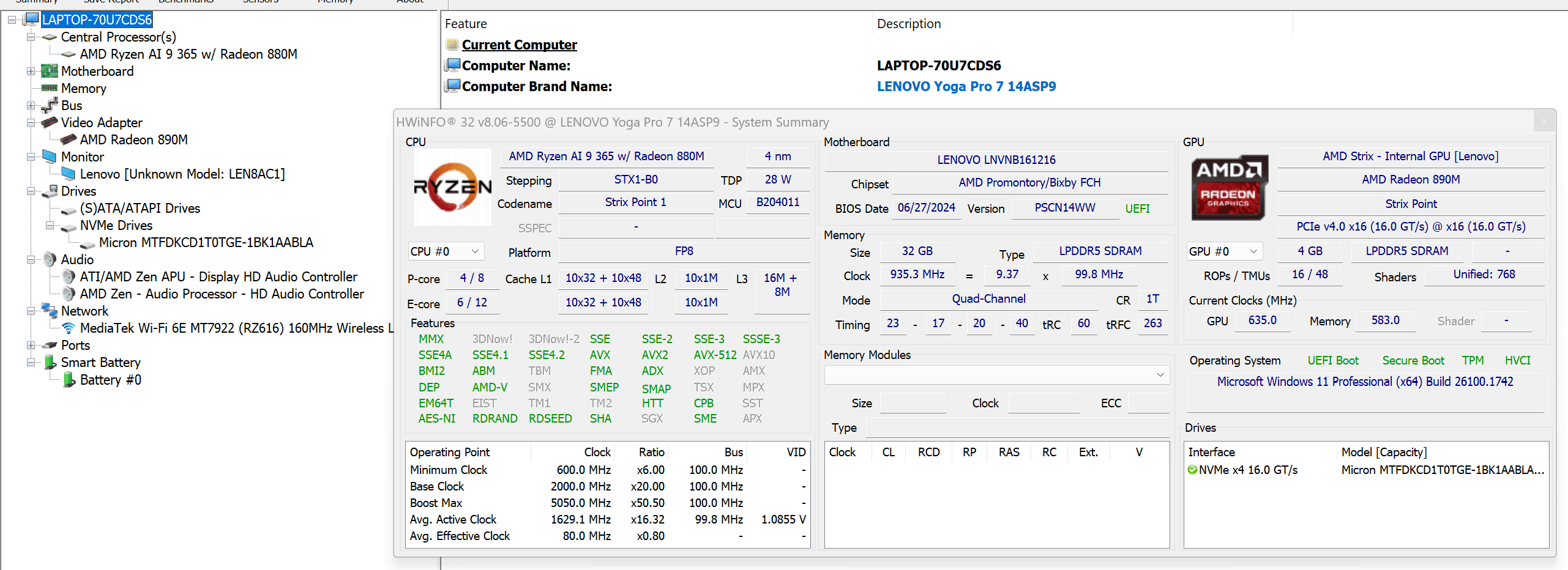 Lenovo Yoga Pro 7 14ASP9 2