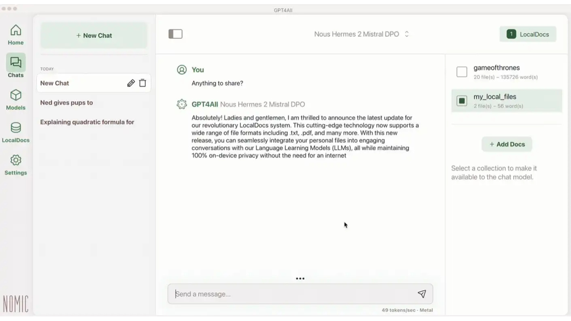 4 Chatbot AI miễn phí bạn có thể chạy trực tiếp trên máy tính của mình 10 4 Chatbot AI mien phi ban co the chay truc tiep tren may tinh cua minh 6