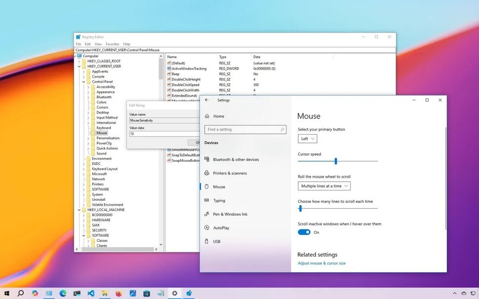 Cách thay đổi tốc độ con trỏ chuột trên Windows 10 8 Cach thay doi toc do con tro chuot tren Windows 10 01