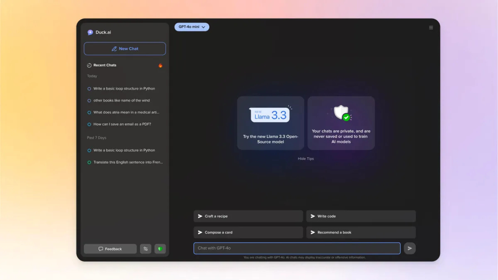 DuckDuckGo ra mắt công cụ AI miễn phí sau thời gian Beta – Một lựa chọn an toàn và tiện lợi cho người dùng 6 DuckDuckGo ra mat cong cu AI mien phi sau thoi gian Beta – Mot lua chon an toan va tien loi cho nguoi dung 3