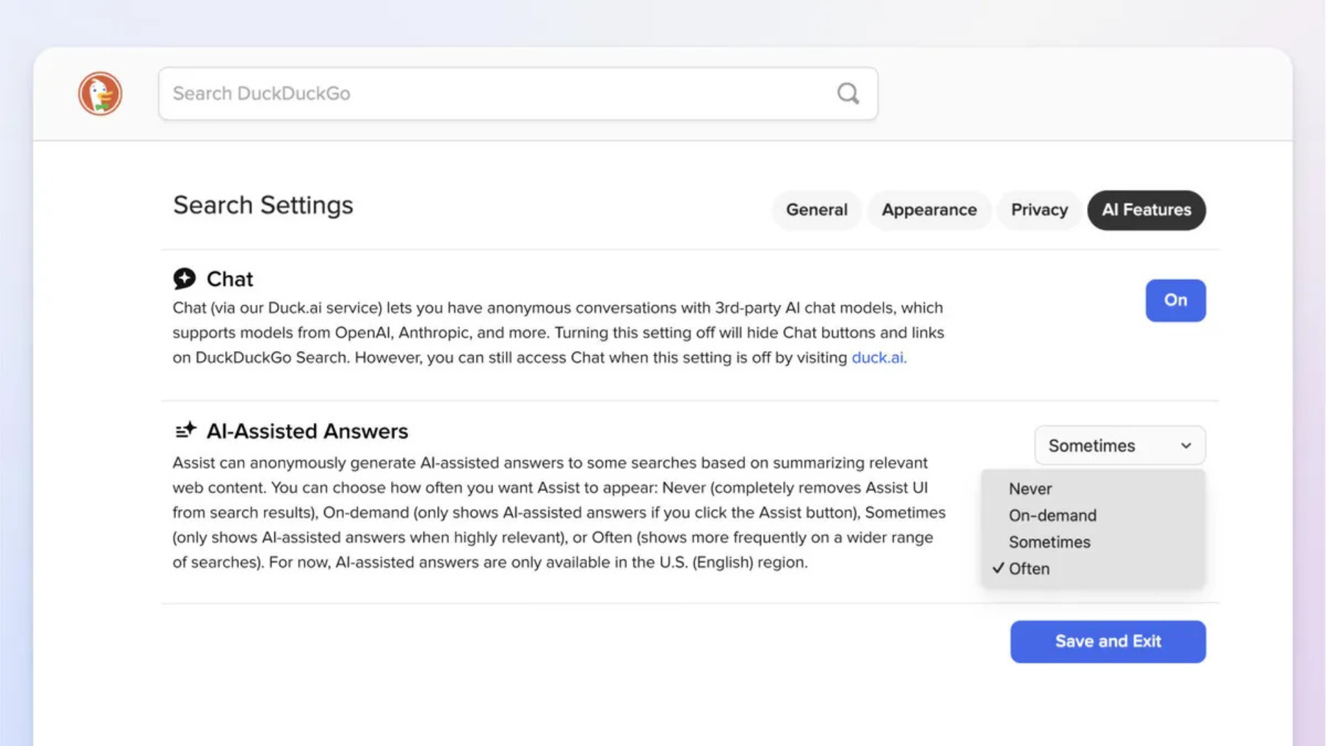 DuckDuckGo ra mắt công cụ AI miễn phí sau thời gian Beta – Một lựa chọn an toàn và tiện lợi cho người dùng 9 DuckDuckGo ra mat cong cu AI mien phi sau thoi gian Beta – Mot lua chon an toan va tien loi cho nguoi dung 5
