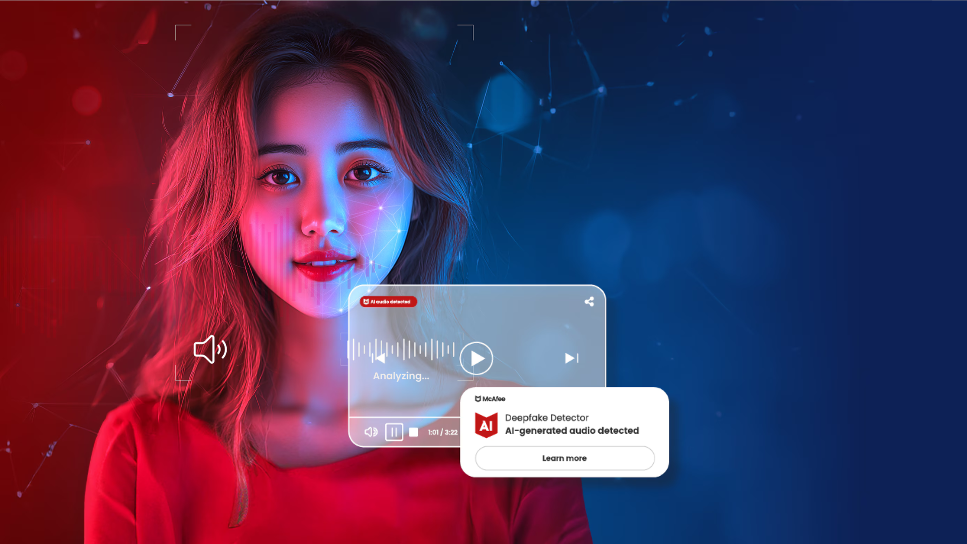 McAfee Deepfake Detector: Công cụ phát hiện âm thanh giả mạo AI trong tích tắc – Bảo vệ bạn khỏi lừa đảo trực tuyến 6 McAfee Deepfake Detector Cong cu phat hien am thanh gia mao AI trong tich tac – Bao ve ban khoi lua da 5