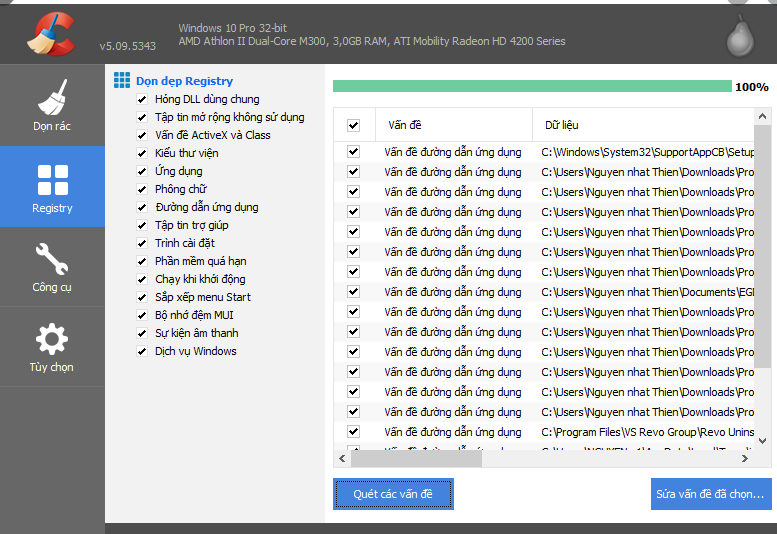 Laptop bị treo, đơ liên tục: Nguyên nhân và cách sửa chữa 32 Qua nhieu tap tin rac registry loi