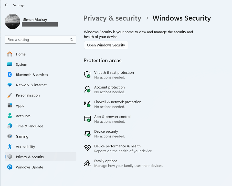 Những cài đặt Windows 11 bạn nên thay đổi ngay để laptop hoạt động tốt hơn 28 Windows Security 1