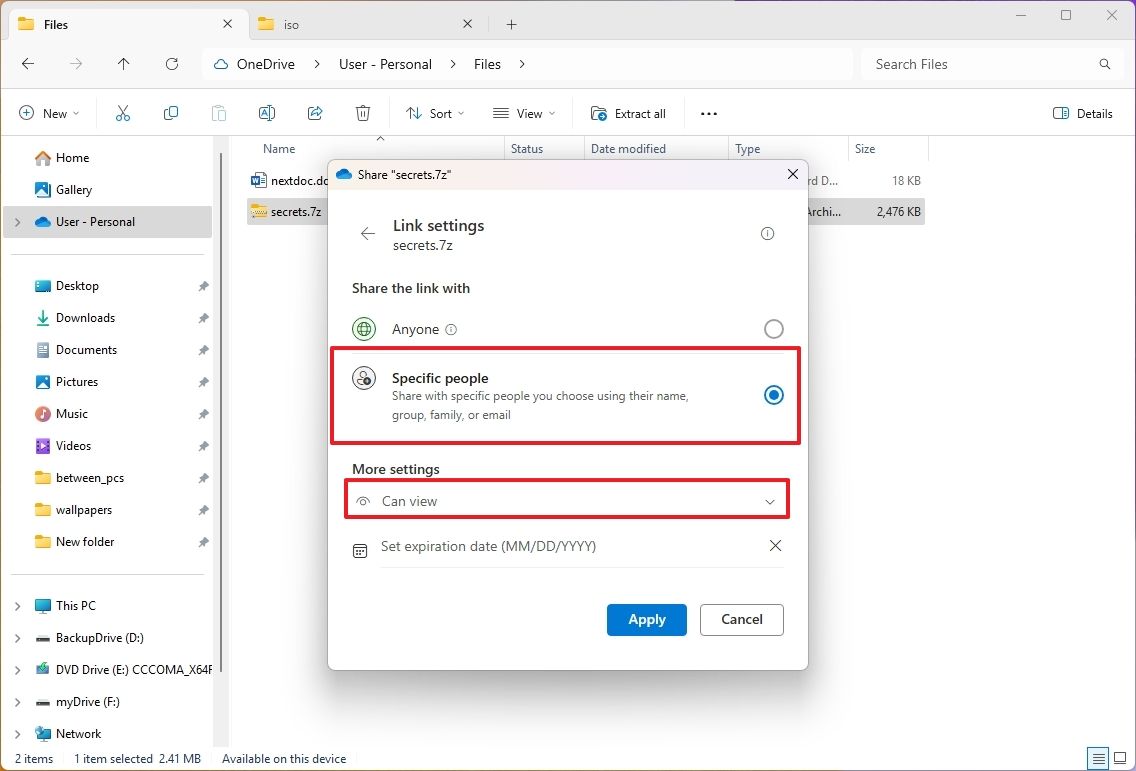Cách chia sẻ tệp có nội dung bảo mật một cách an toàn trên Windows 11 27 Cach chia se tep co noi dung nhay cam mot cach an toan tren Windows 11 14