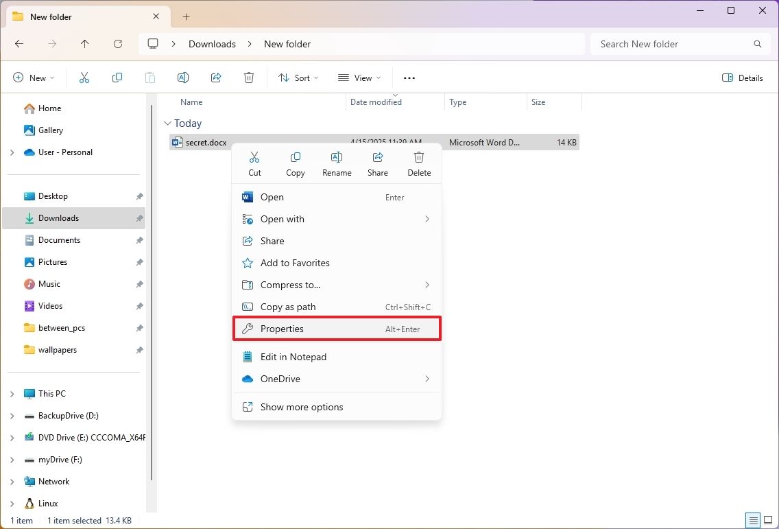 Cách chia sẻ tệp có nội dung bảo mật một cách an toàn trên Windows 11 15 Cach chia se tep co noi dung nhay cam mot cach an toan tren Windows 11 2