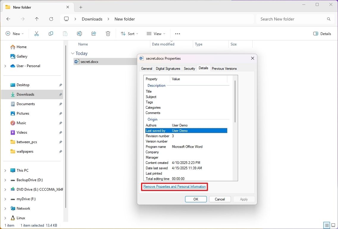 Cách chia sẻ tệp có nội dung bảo mật một cách an toàn trên Windows 11 16 Cach chia se tep co noi dung nhay cam mot cach an toan tren Windows 11 3