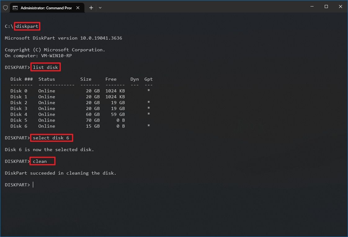 Cách sử dụng DiskPart để dọn dẹp và định dạng ổ đĩa không hoạt động trên Windows 10 2 Cach su dung DiskPart de don dep va dinh dang o dia khong hoat dong tren Windows 10 2