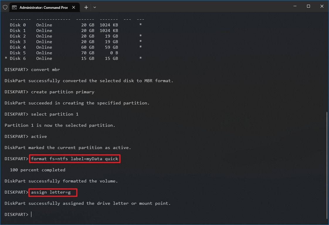 Cách sử dụng DiskPart để dọn dẹp và định dạng ổ đĩa không hoạt động trên Windows 10 4 Cach su dung DiskPart de don dep va dinh dang o dia khong hoat dong tren Windows 10 4