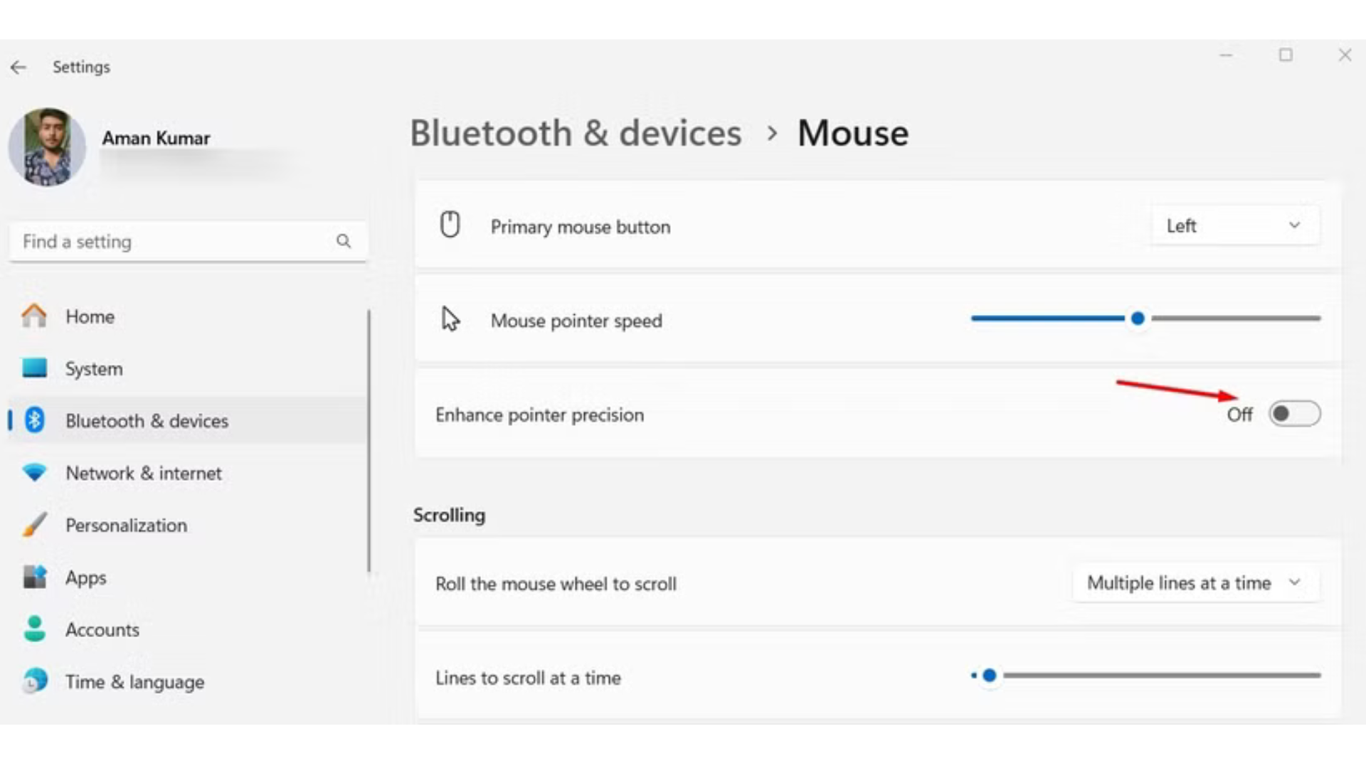 Cach tat tinh nang tang toc chuot tren Windows 11 va ly do nen lam dieu do 2