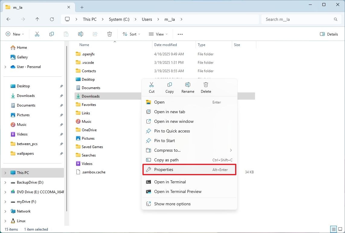 Cách thay đổi thư mục mặc định để tải xuống trên Windows 11 2 Cach thay doi thu muc mac dinh de tai xuong tren Windows 11 2