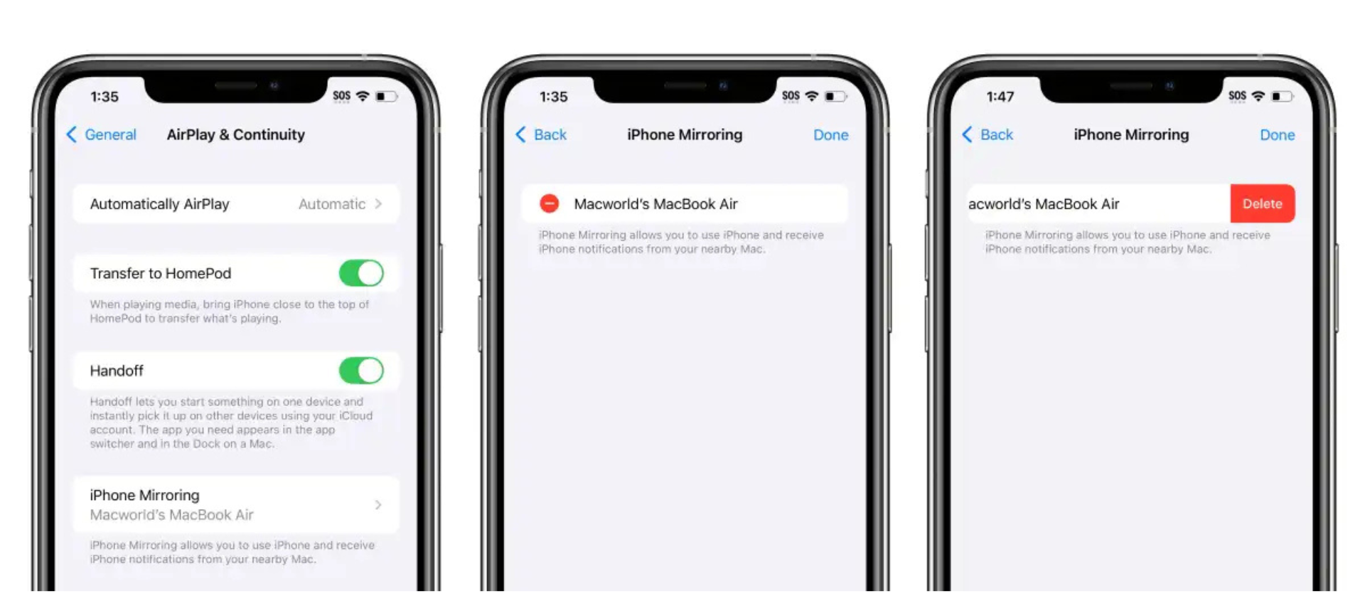 macOS Sequoia: Cách dùng iPhone Mirroring để điều khiển iPhone từ Mac 13 macOS Sequoia Cach dung iPhone Mirroring de dieu khien iPhone tu Mac 4 e1745240028733