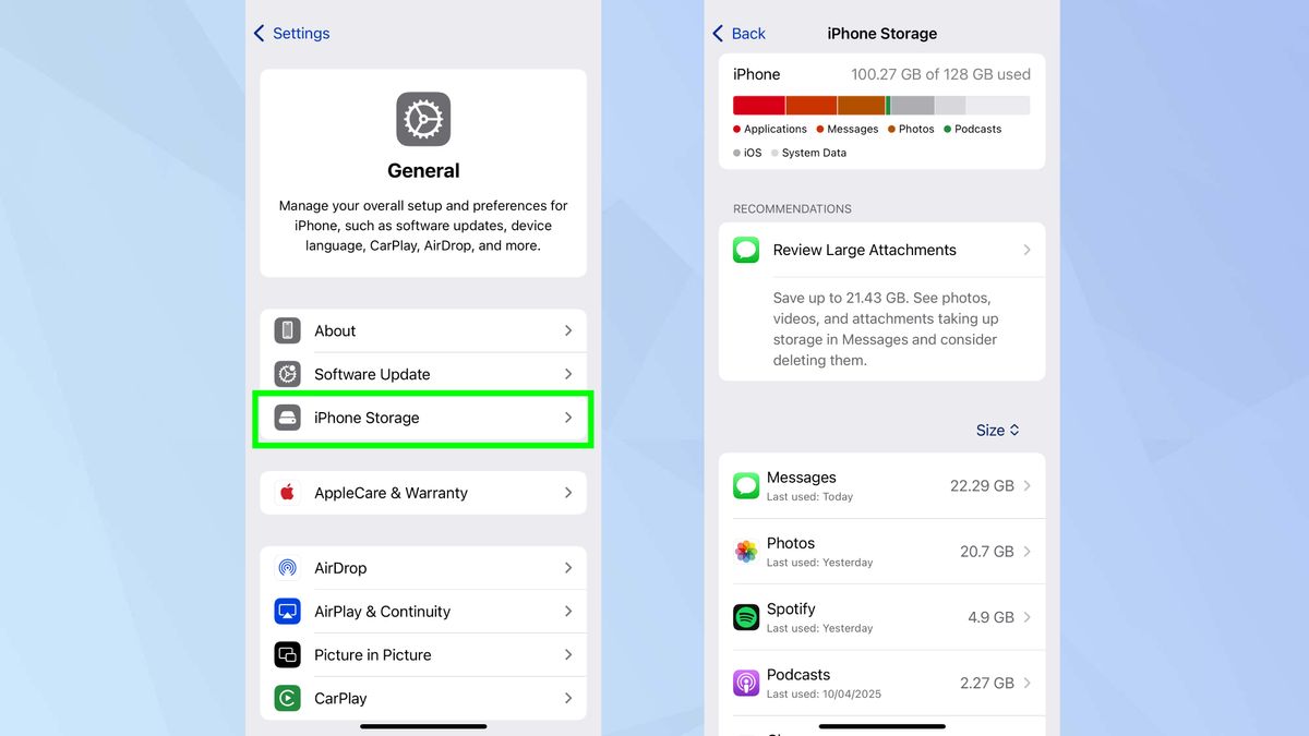 Hãy ngừng xóa ảnh của bạn — những cài đặt ẩn trên iPhone này sẽ tiết kiệm dung lượng ngay lập tức 7 nhung cai dat an tren iPhone nay se tiet kiem dung luong 2