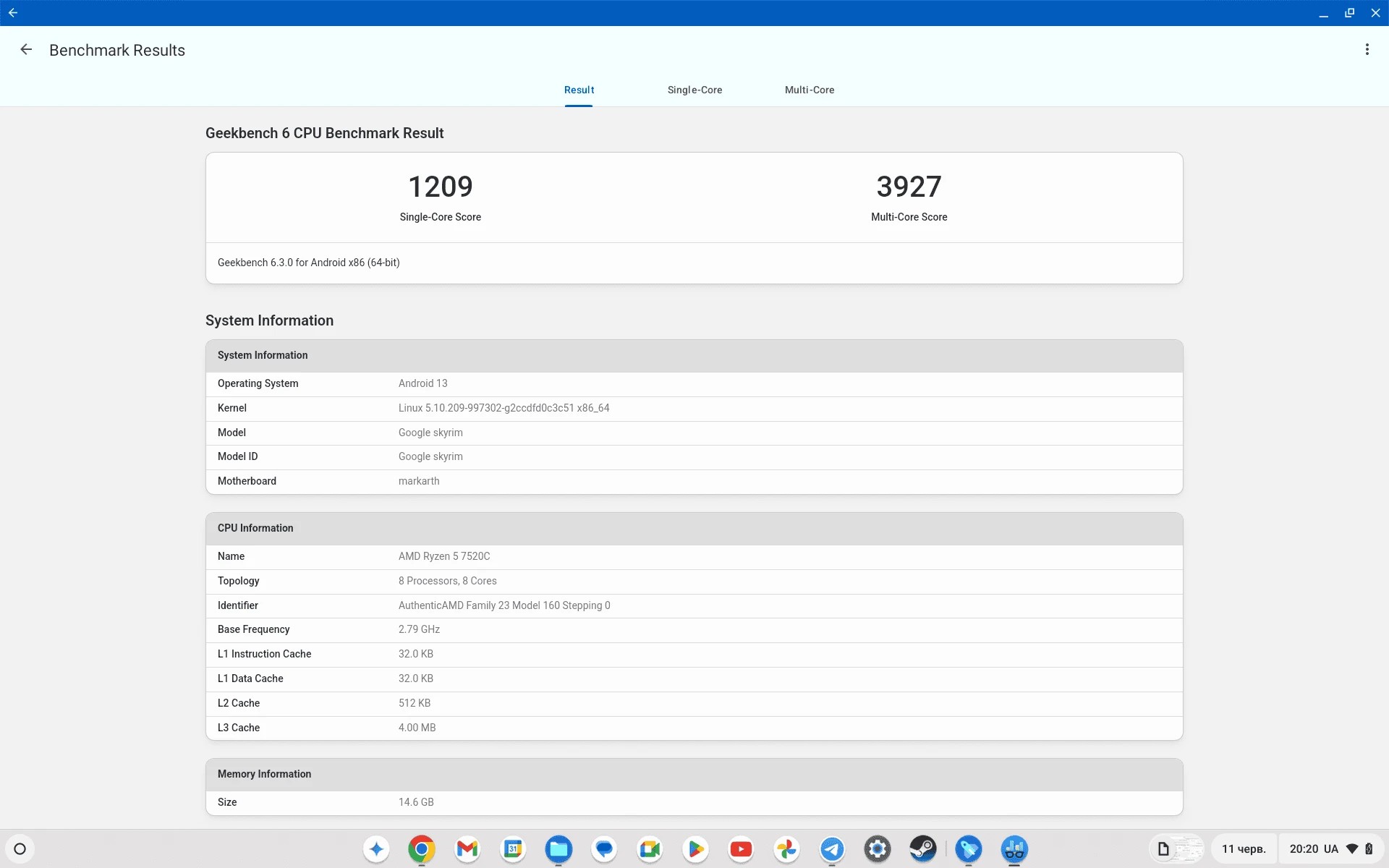 Acer Chromebook Plus 514 CB514 3HT 22