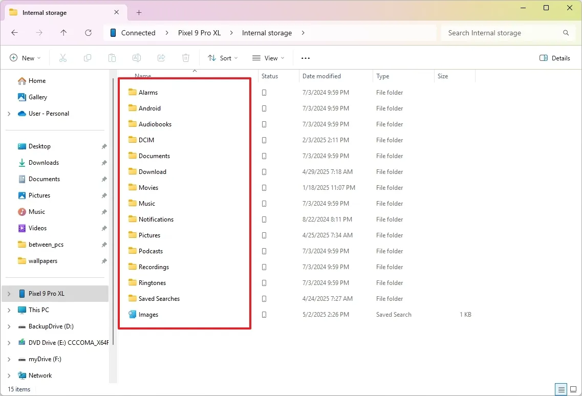 Cách duyệt bộ nhớ Android của bạn trên Windows 11 mà không cần bất kỳ cáp USB nào 10 Cach duyet bo nho Android cua ban tren Windows 11 ma khong can bat ky cap USB nao 10