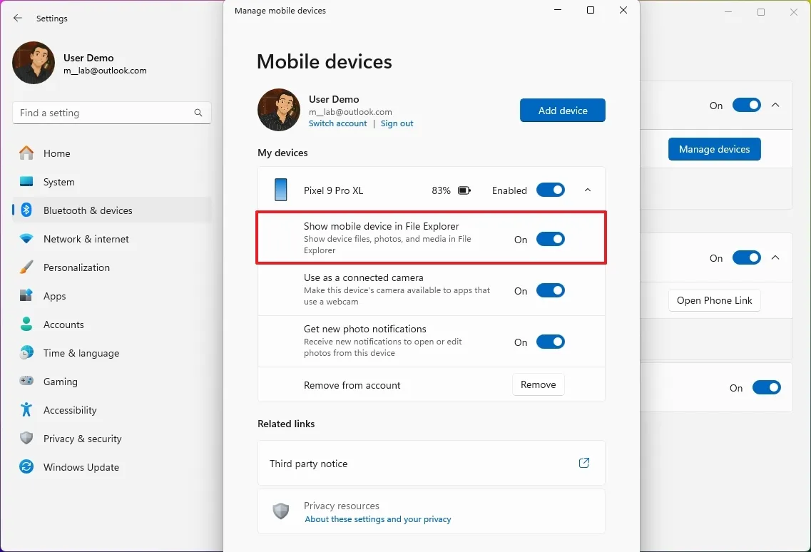 Cách duyệt bộ nhớ Android của bạn trên Windows 11 mà không cần bất kỳ cáp USB nào 7 Cach duyet bo nho Android cua ban tren Windows 11 ma khong can bat ky cap USB nao 7