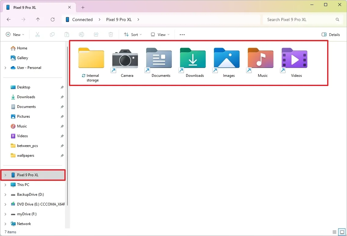 Cách duyệt bộ nhớ Android của bạn trên Windows 11 mà không cần bất kỳ cáp USB nào 8 Cach duyet bo nho Android cua ban tren Windows 11 ma khong can bat ky cap USB nao 8