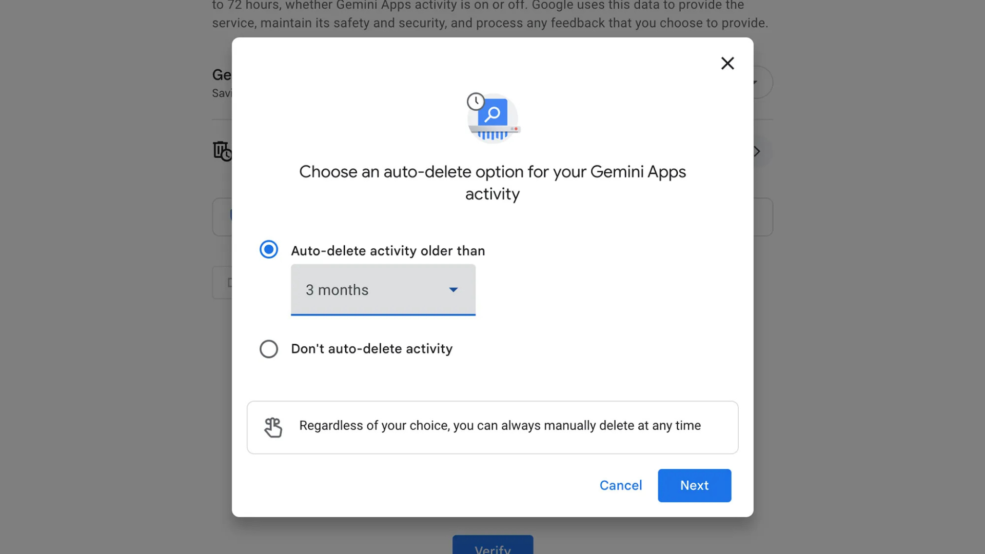 Cach quan ly bo nho cua Gemini De chatbot Google nho hoac quen moi thu ban noi 3