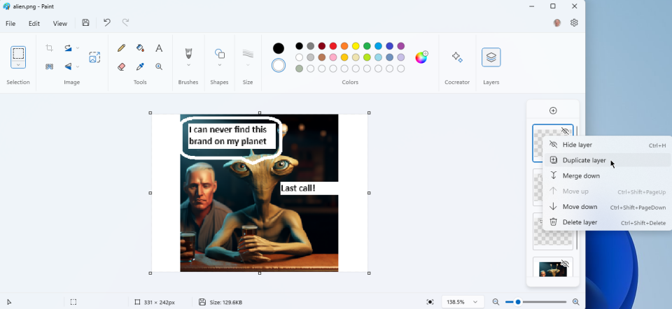 Cach tao hinh anh AI trong Microsoft Paint tren Windows 11 13