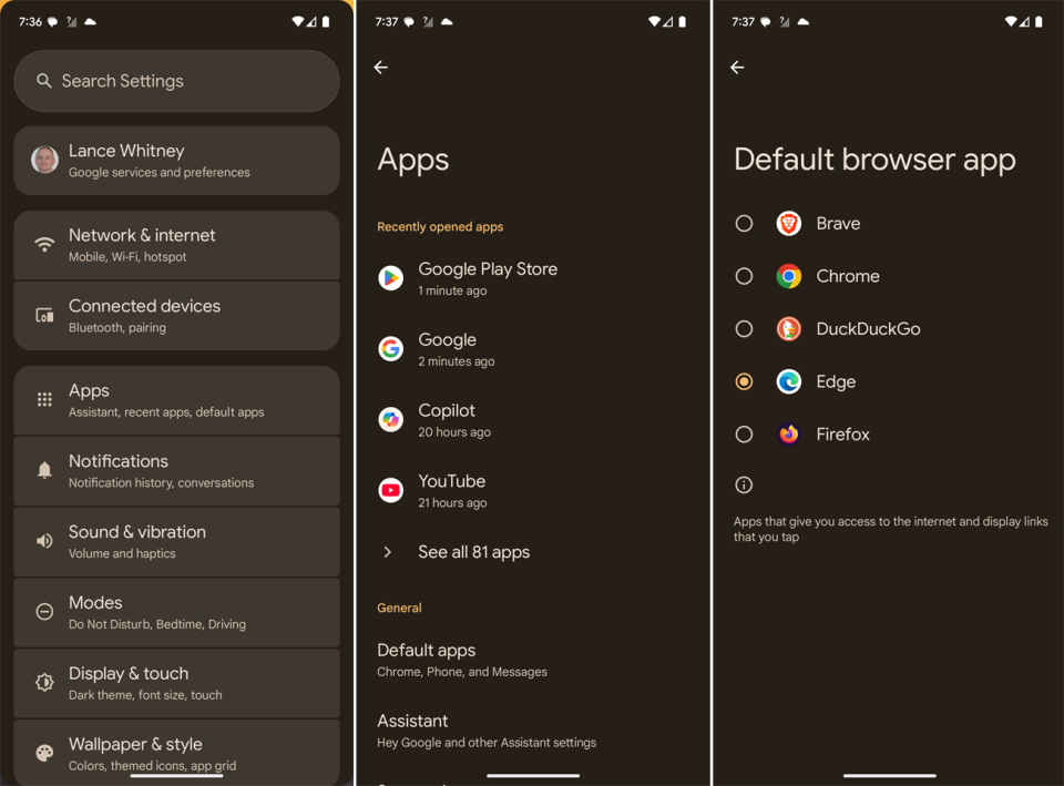 Cach thay doi trinh duyet web mac dinh cua ban 9