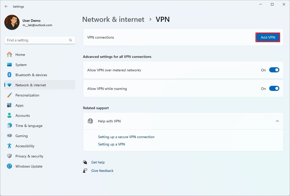 Cach tuy chinh VPN thu cong tren Windows 11 3
