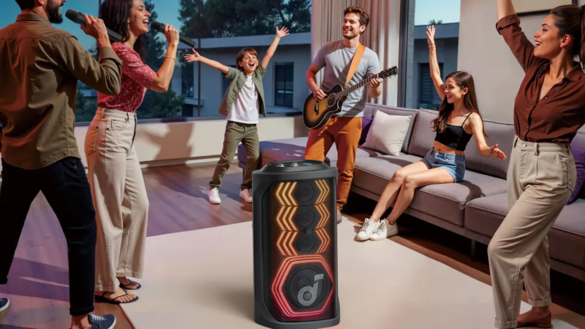 Loa Soundcore Rave 3S: Dùng AI để biến mọi bài hát thành bản karaoke đỉnh cao 1 Loa Soundcore Rave 3S Dung AI de bien moi bai hat thanh ban karaoke dinh cao 1