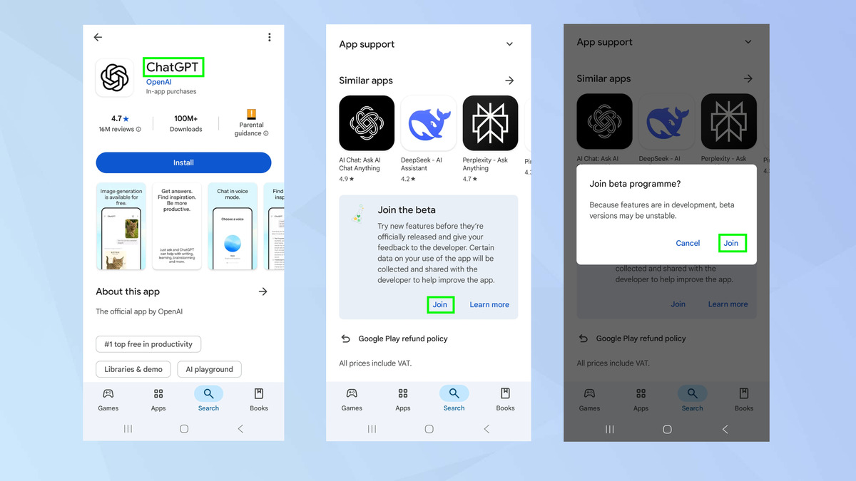 Cách biến ChatGPT thành trợ lý mặc định của bạn trên Android thay vì Gemini 8 bien ChatGPT thanh tro ly mac dinh cua ban tren Android 2