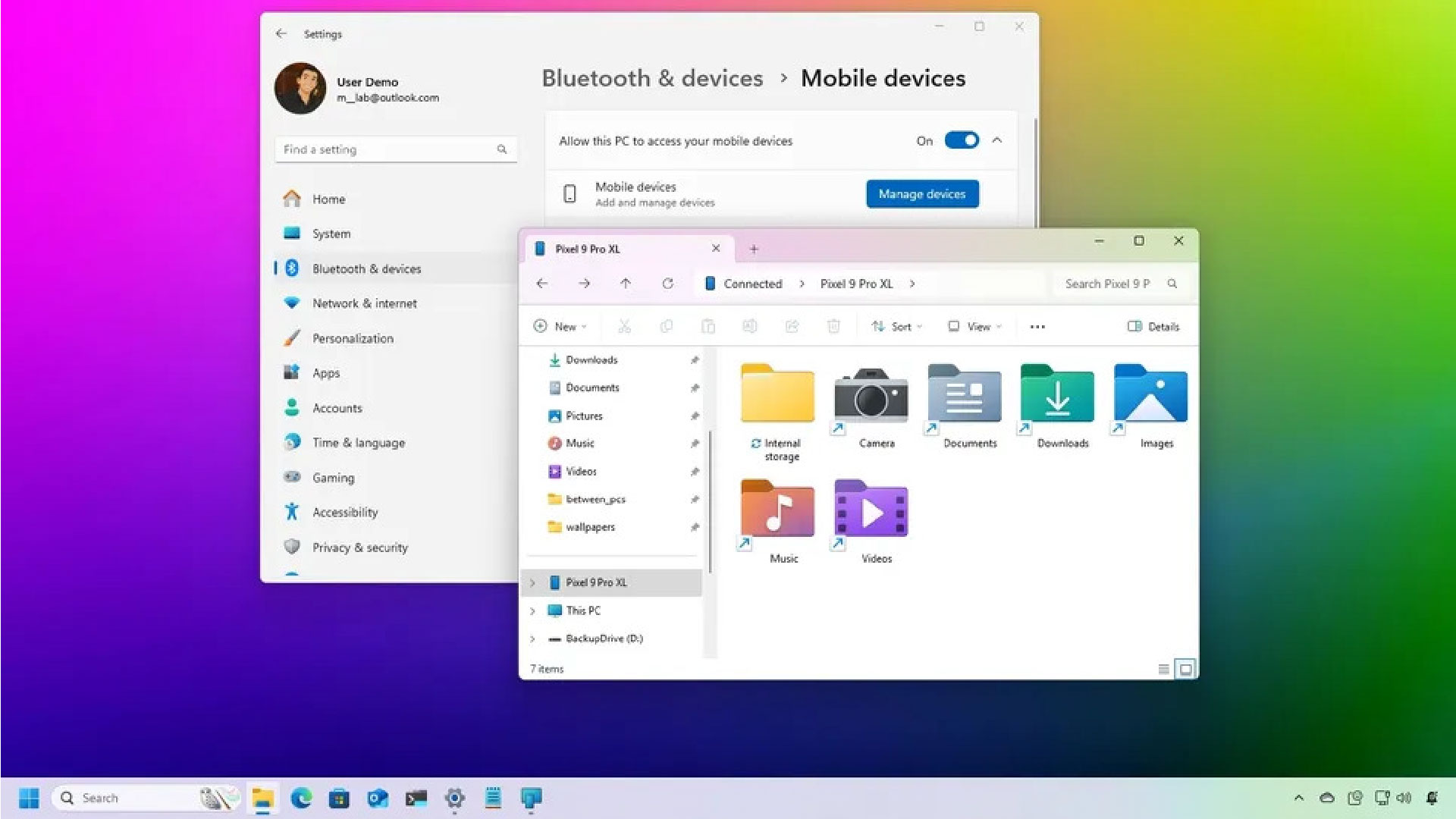 Cách duyệt bộ nhớ Android của bạn trên Windows 11 mà không cần bất kỳ cáp USB nào 1 ezgif 72871567184181 01