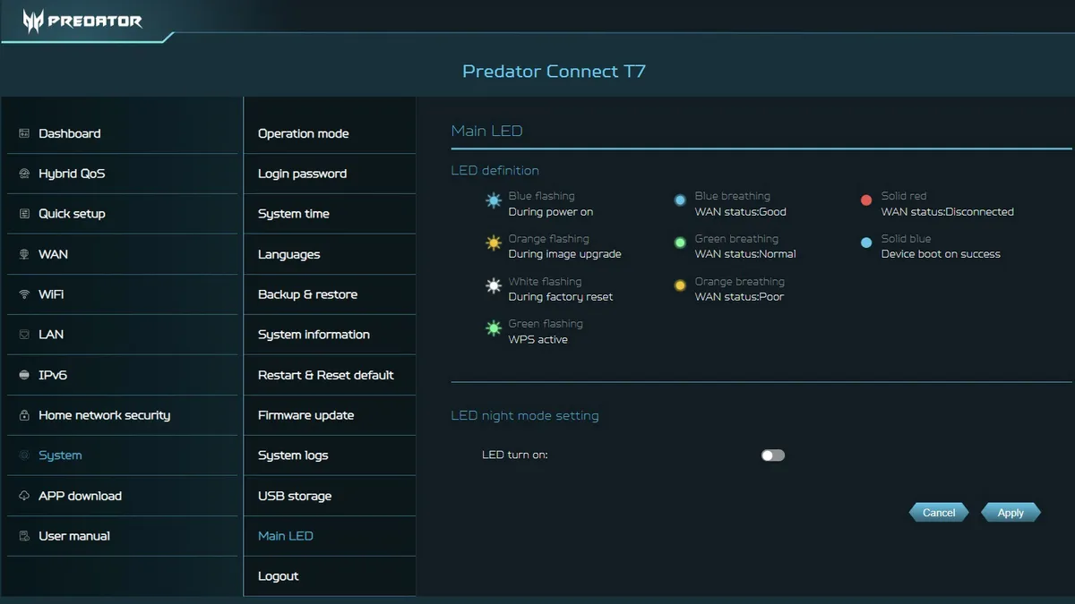 Acer Predator Connect T7 19