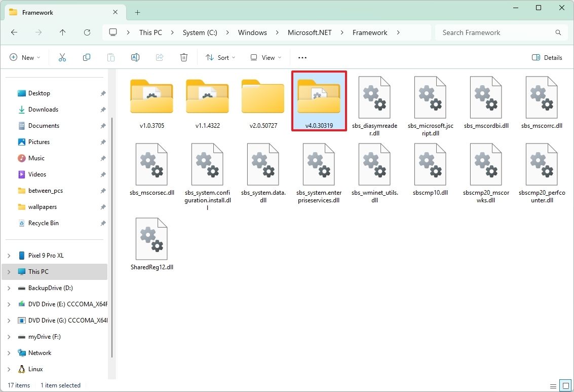 Cách kiểm tra phiên bản .NET Framework trên Windows 10 và 11 8 Cach kiem tra phien ban .NET Framework tren Windows 10 va 11 2