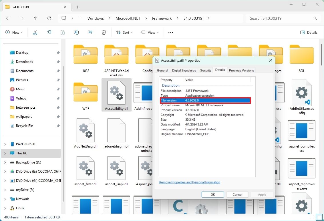 Cách kiểm tra phiên bản .NET Framework trên Windows 10 và 11 10 Cach kiem tra phien ban .NET Framework tren Windows 10 va 11 4