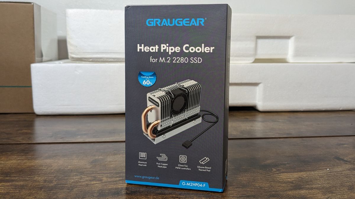 Đánh giá bộ làm mát Graugear G-M2HP04-F NVMe: Hai ống dẫn nhiệt và một quạt mang lại hiệu suất mạnh mẽ 15 Graugear G M2HP04 F 2