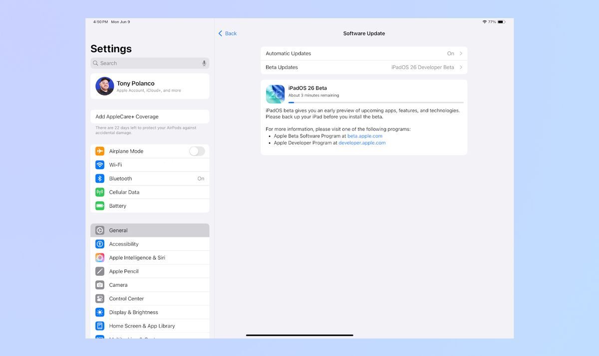 iPadOS 26 đã có mặt — cách tải xuống bản beta dành cho nhà phát triển ngay bây giờ 11 He dieu hanh iPadOS 26 6