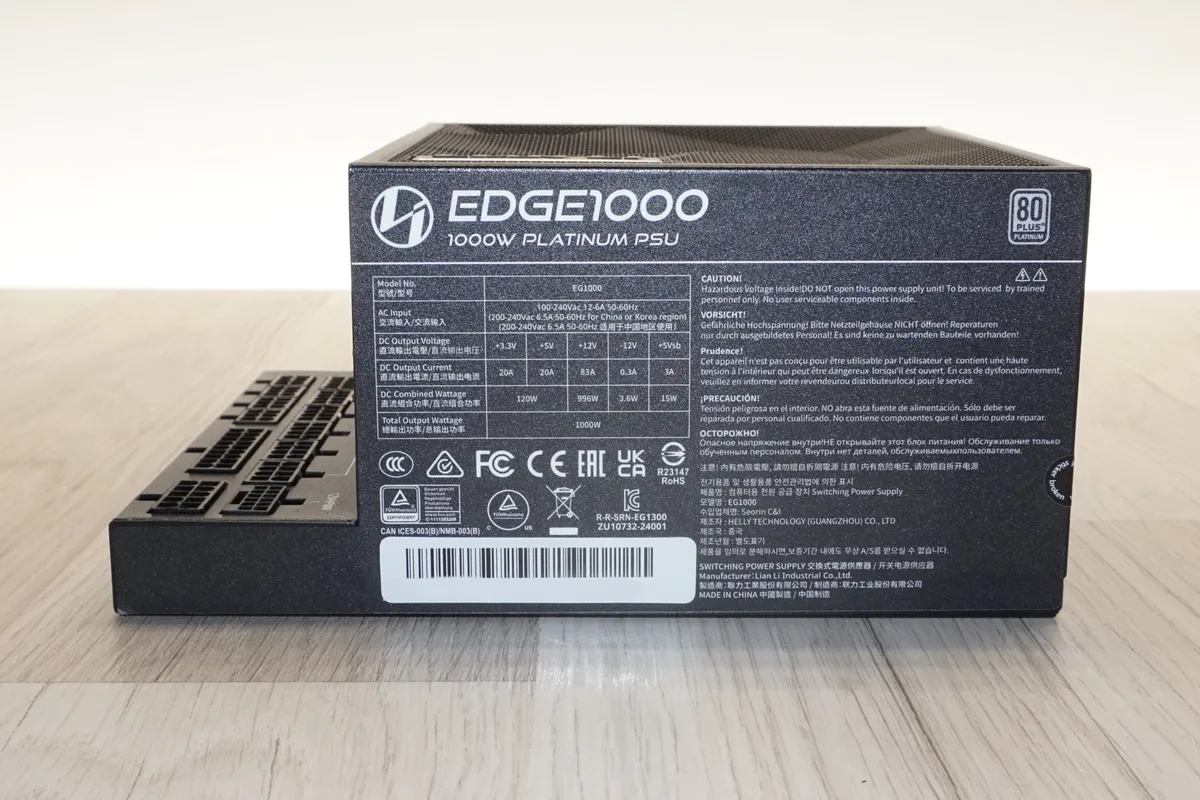 Đánh giá bộ nguồn Lian Li EDGE EG1000 ATX 3.1 - Tại sao là lựa chọn tối ưu cho PC Gaming/Workstation? 51 Lian Li EDGE EG1000 ATX 3 8