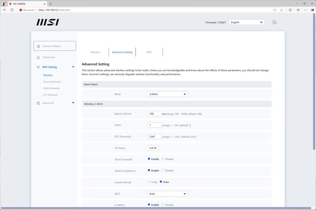 MSI Roamii BE Lite Wi Fi 7 8