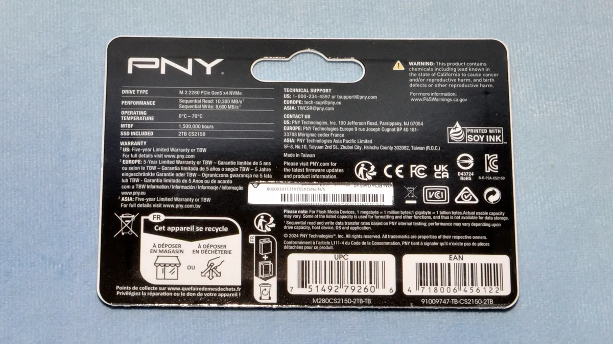 Đánh giá ổ SSD PNY CS2150 2TB: Dung lượng lớn, hiệu suất cao – Liệu có phải là lựa chọn đáng giá? 43 PNY CS2150 3
