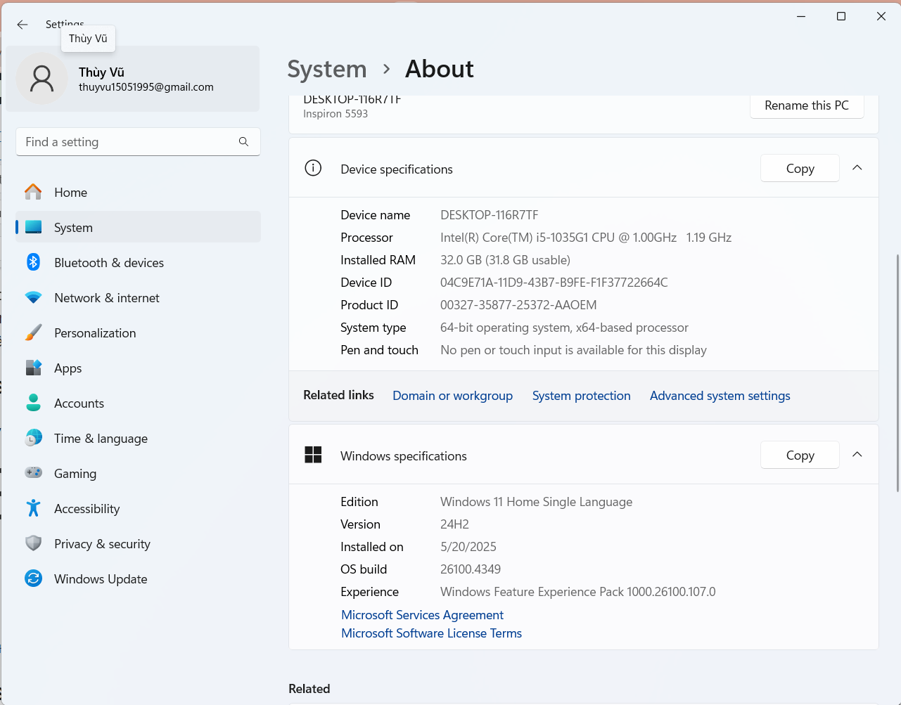 3 cách kiểm tra phiên bản Windows trên máy tính của bạn: Hướng dẫn đơn giản và nhanh chóng 10 Screenshot 2025 06 18 144219