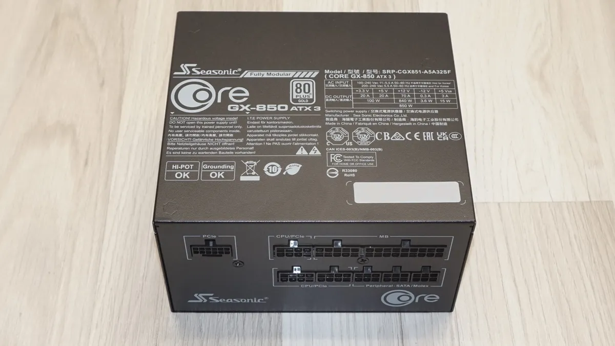 Seasonic CORE ATX 3 GX 850 10