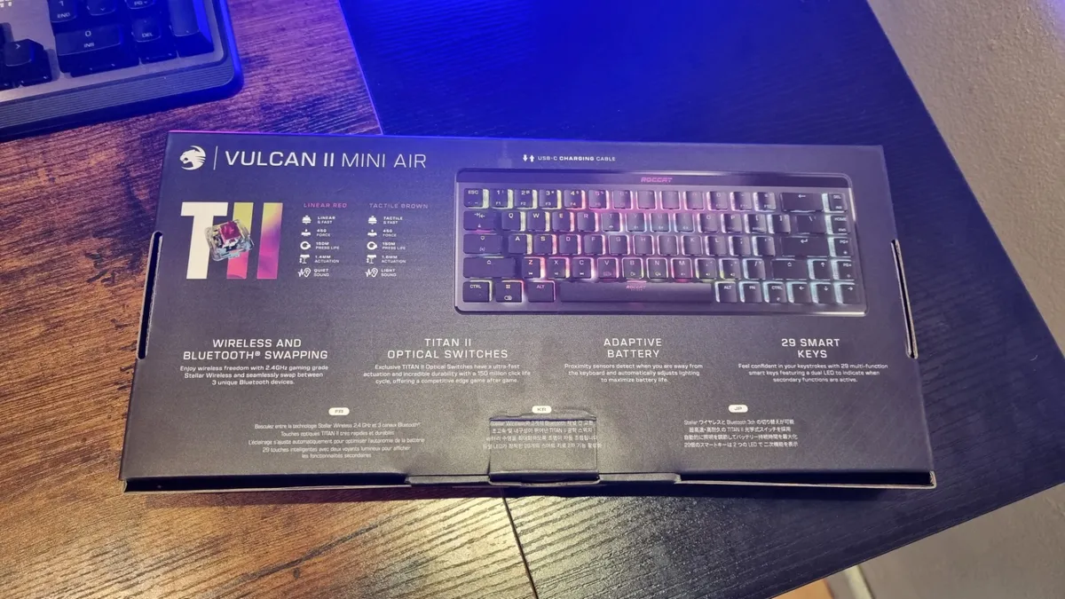 Đánh giá bàn phím ROCCAT Vulcan 2 Mini Air - Trải nghiệm gõ phím và chơi game đỉnh cao! 15 Vulcan 2 Mini Air 7