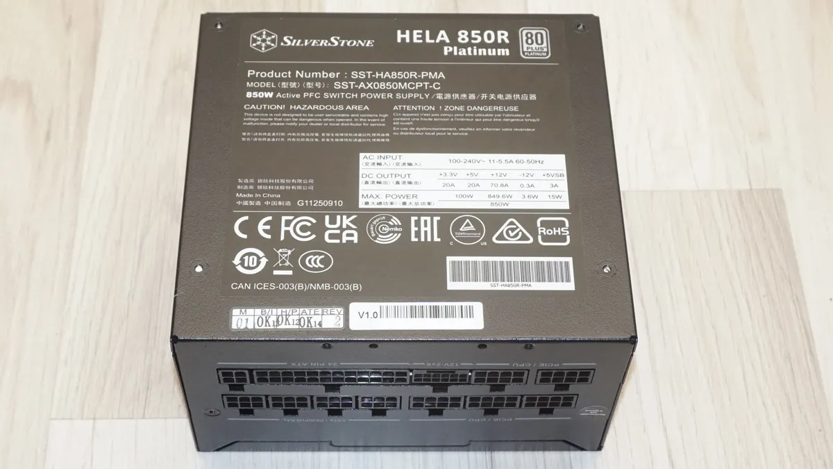 Đánh giá bộ nguồn SilverStone Hela 850R Platinum - Liệu có phải là lựa chọn tốt nhất cho PC của bạn? 54 bo nguon SilverStone Hela 850R Platinum 2