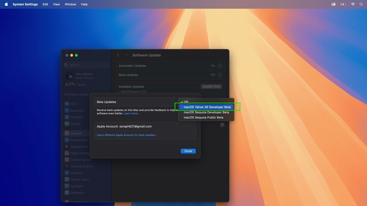 macOS Tahoe 26 đã sẵn sàng để dùng thử — đây là cách tải xuống bản beta dành cho nhà phát triển 8 macOS Tahoe 26 4