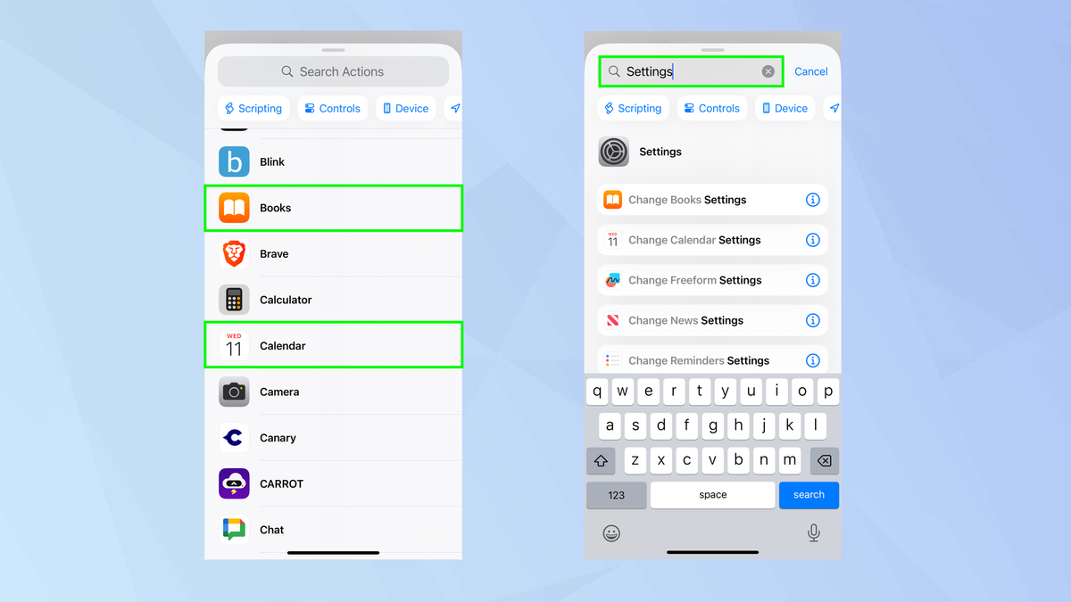 truy cap cai dat ung dung iPhone 3