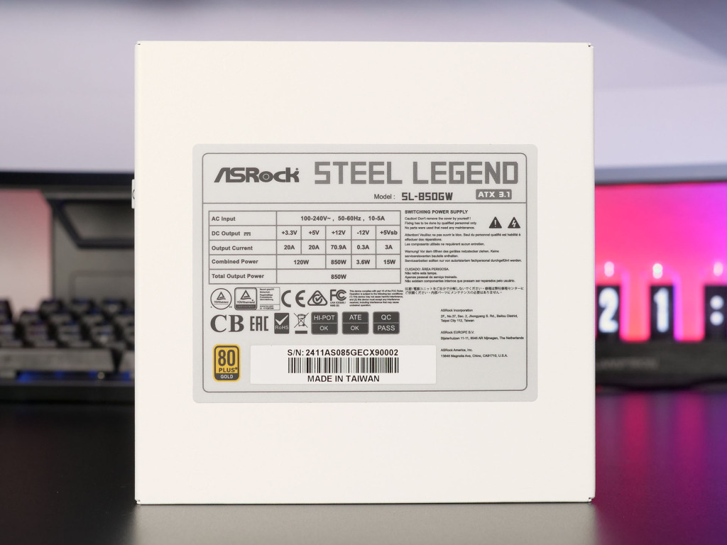 Đánh giá ASRock Steel Legend SL-850GW White: Nhỏ gọn, hiệu quả và yên tĩnh - Lựa chọn lý tưởng cho dàn PC trắng 24 ASRock Steel Legend SL 850GW White 5