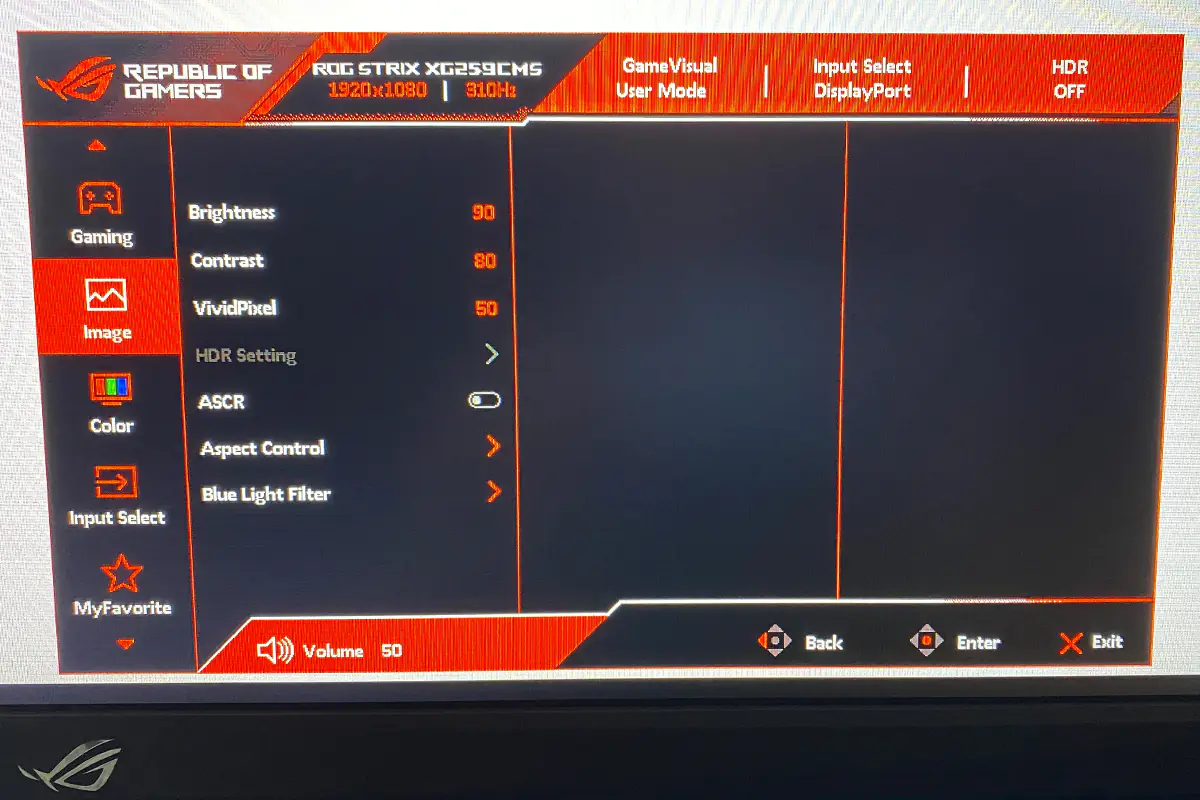 Đánh giá ASUS ROG STRIX XG259CMS: Tốc độ khủng, hình ảnh sắc nét – Có phải là màn hình lý tưởng của bạn? 102 ASUS ROG STRIX XG259CMS 15